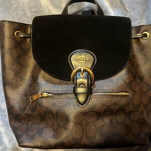 Coach bucket backpack
